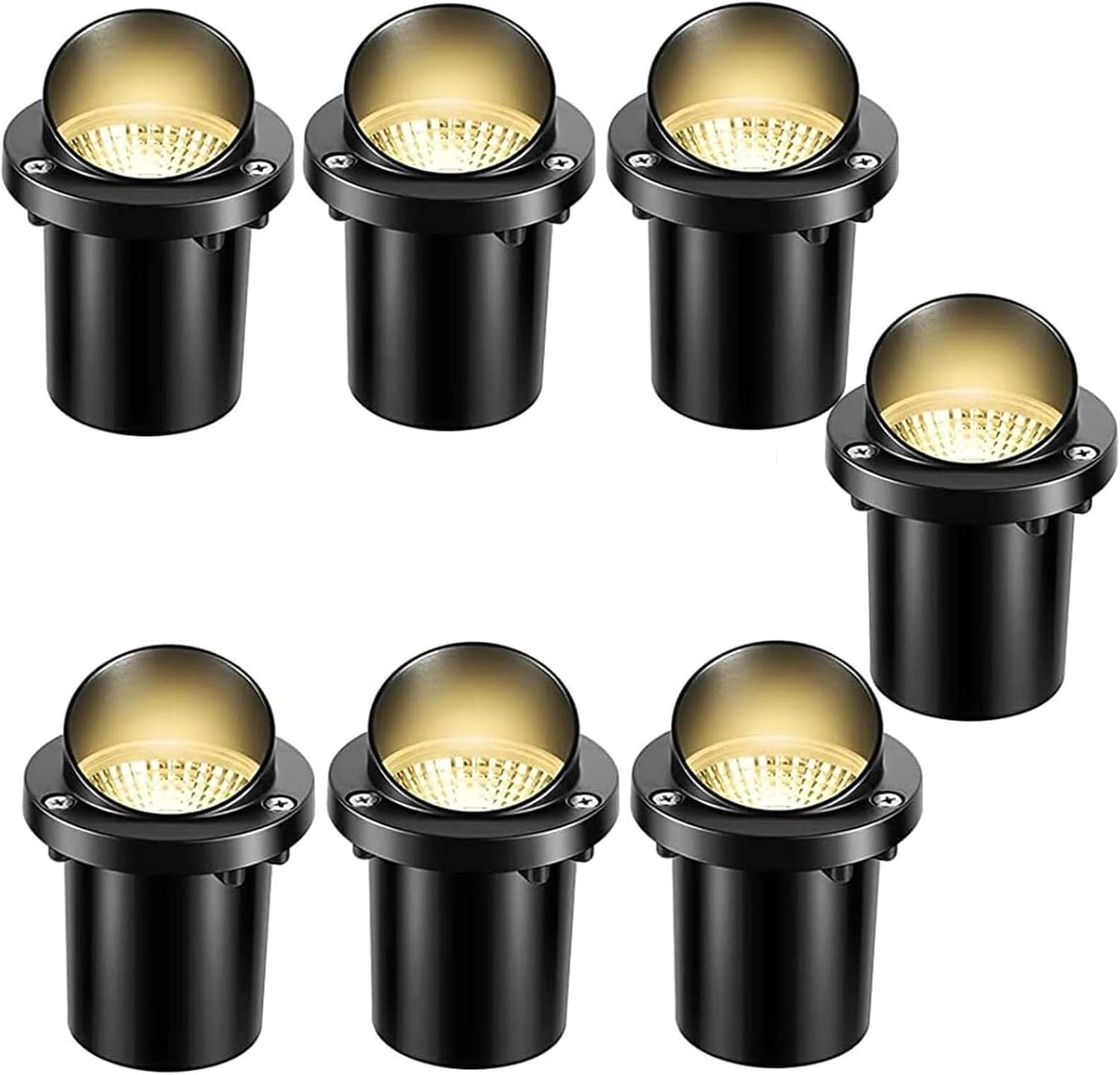 7W LED Underground Light, IP67 Waterproof Round Landscape Buried Lamp for Outdoor Garden, Patio & Walkways