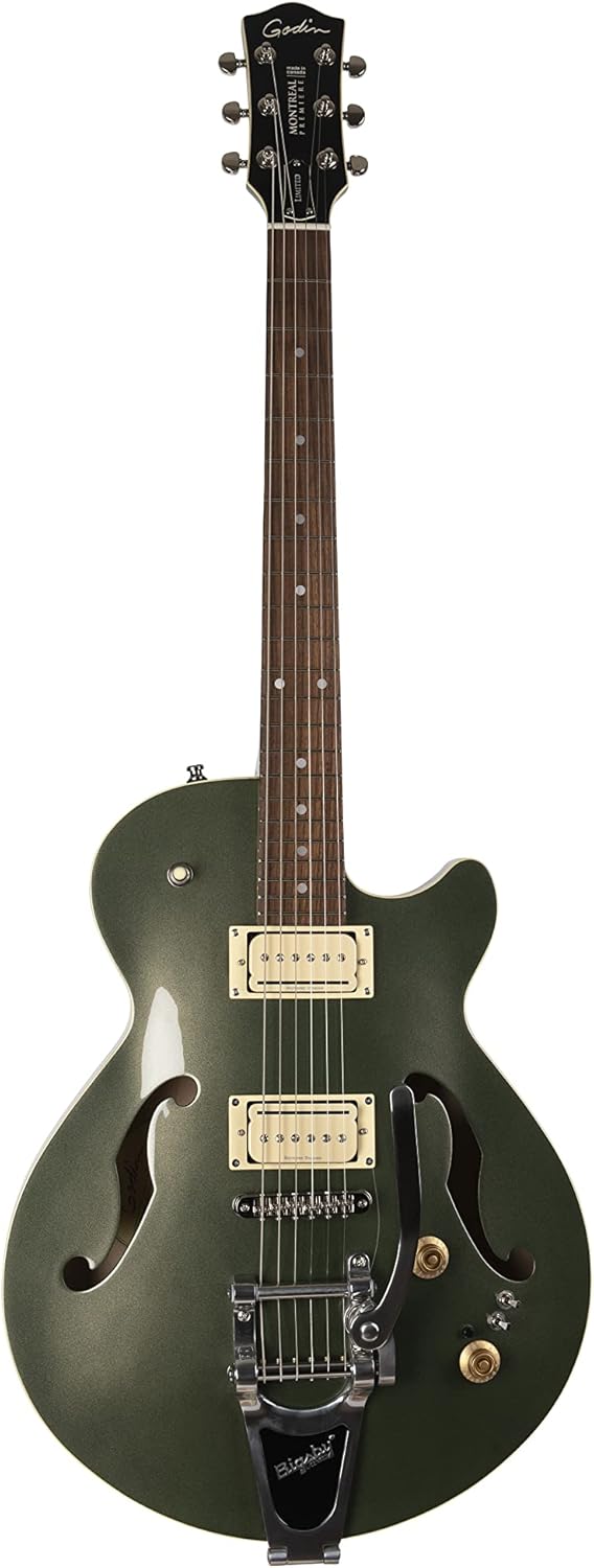 GODIN Montreal Premiere Ltd Desert Green w/Bigsby with Bag