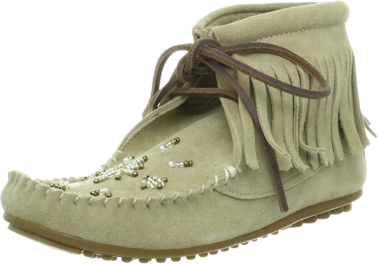 [jeiemu by Jonny Raise Mork] JM by Johnny Moke Beaded indyianmokahurinzibu-tu - beige -