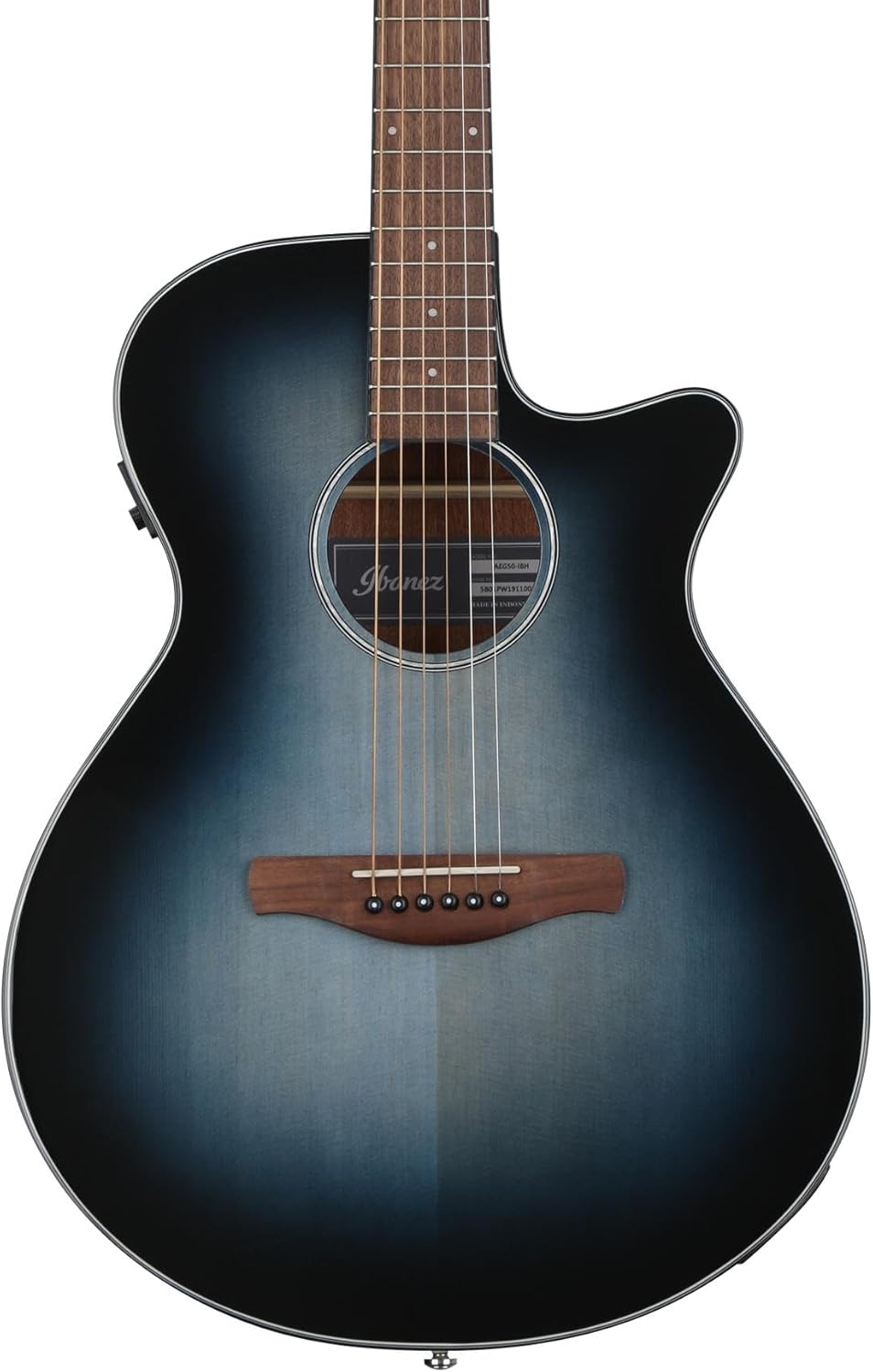 Ibanez AEG50 Acoustic-Electric Guitar - Indigo Blue Burst High Gloss