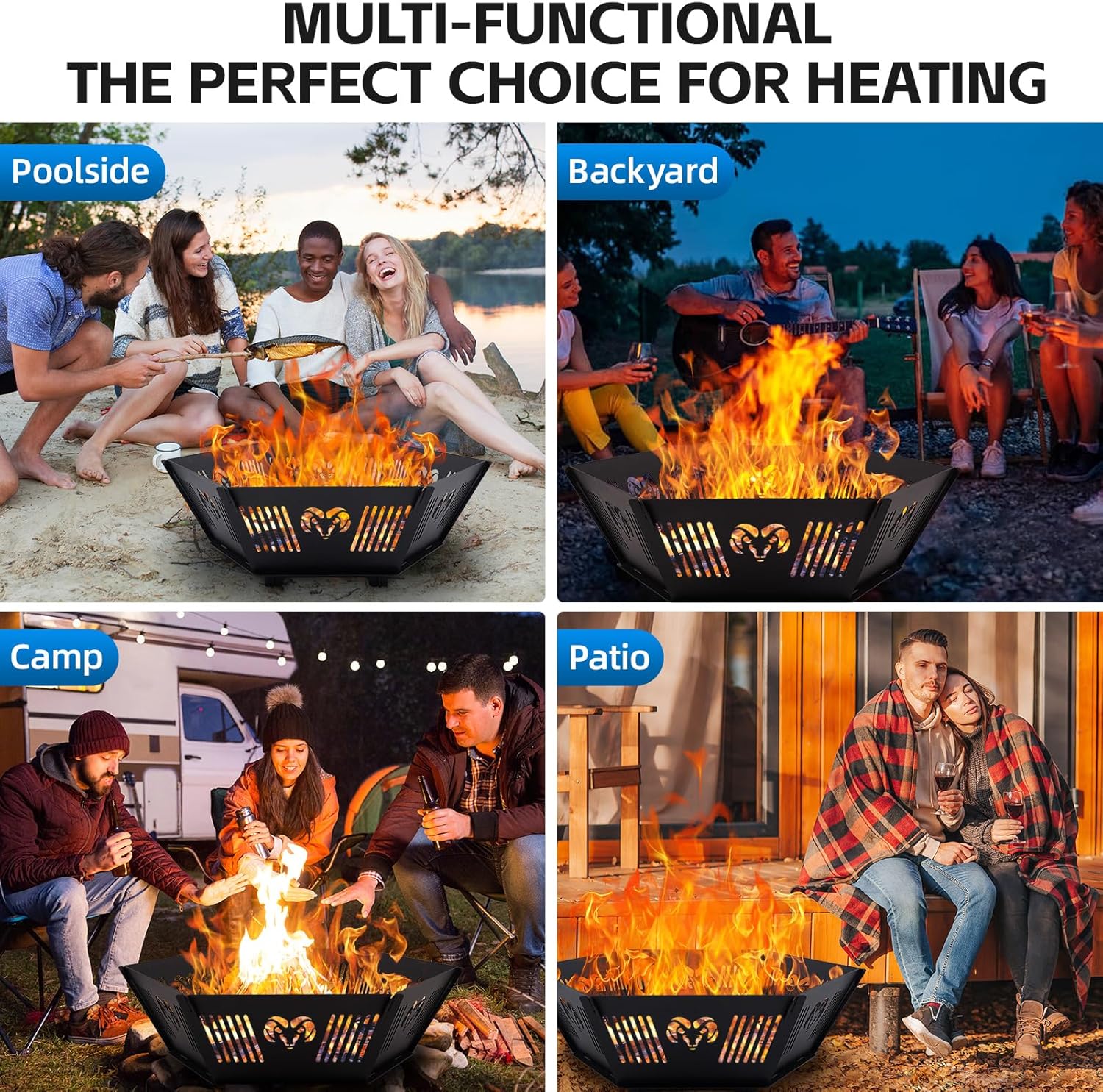 Portable Plug Fire Pit, 38.6