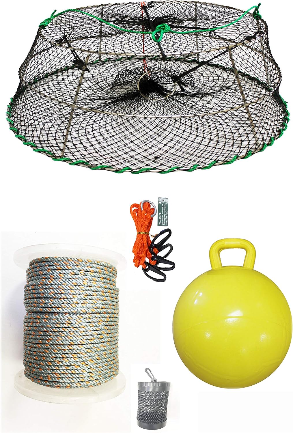 KUFA Sports Tower Style Stainless Steel Prawn Trap with Prawn Trap Accessory Combo (CT77+PNQ5+HA2)