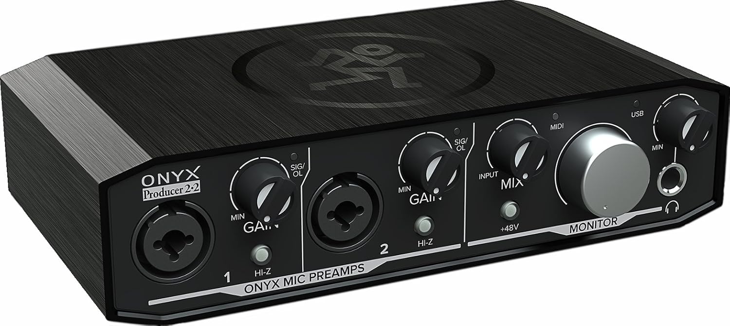 Mackie Audio Interface, Onyx Producer 2X2 USB Audio Interface with MIDI (Onyx Producer 2-2)