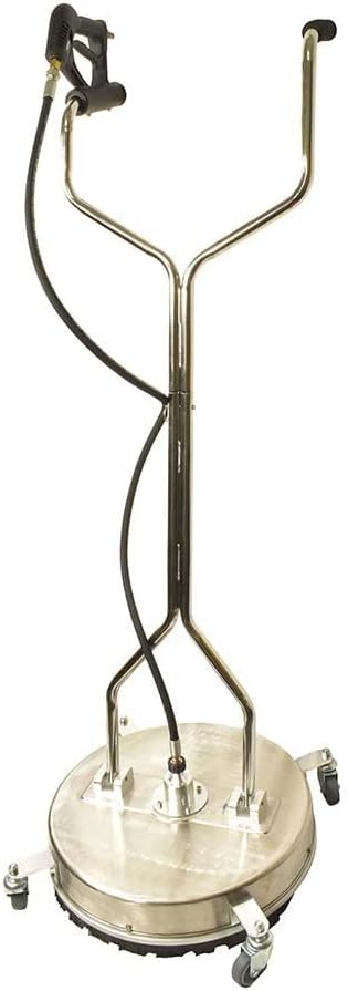 Interstate Pneumatics PW5305 20 Inch Industrial Dual-Handle Pressure Washer Surface Cleaner, chrome