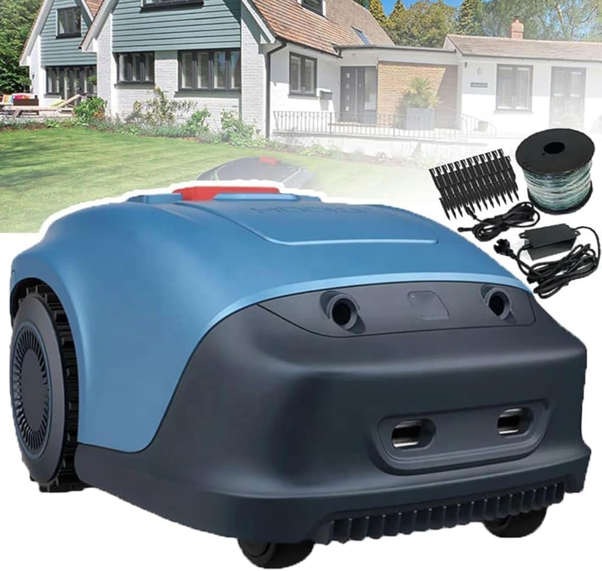 Wireless Lawnmower Robotic,1/4 Acre Automatic Robot Lawn Mower with APP Control,20-55 mm Cutting Height & 33% Slope,Path Planning and Automatic Charging,Robot Lawn Mower Parallel Tracks Mowing