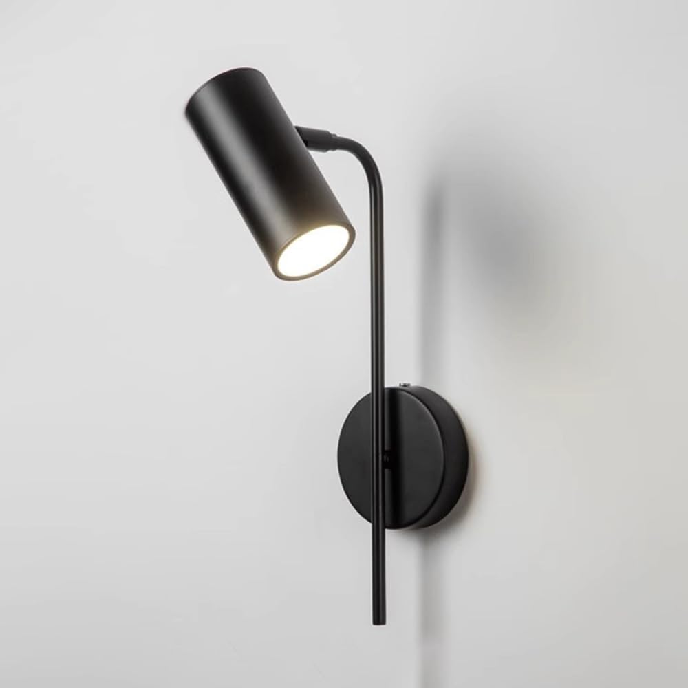 Adjustable Wall Light LED Wall Mounted Reading Light for Bedside, 360°+180° Rotatable Wall Sconce Bedroom Study Room Wall Lighting Fixtures, 6W 3 Color Mode Indoor Decor Wall Lamp