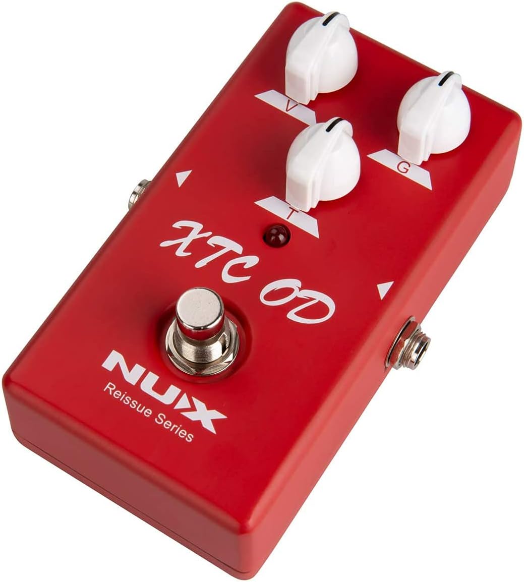 NUX XTC OD Overdrive Pedal Bundle with 2 MXR Patch Cables