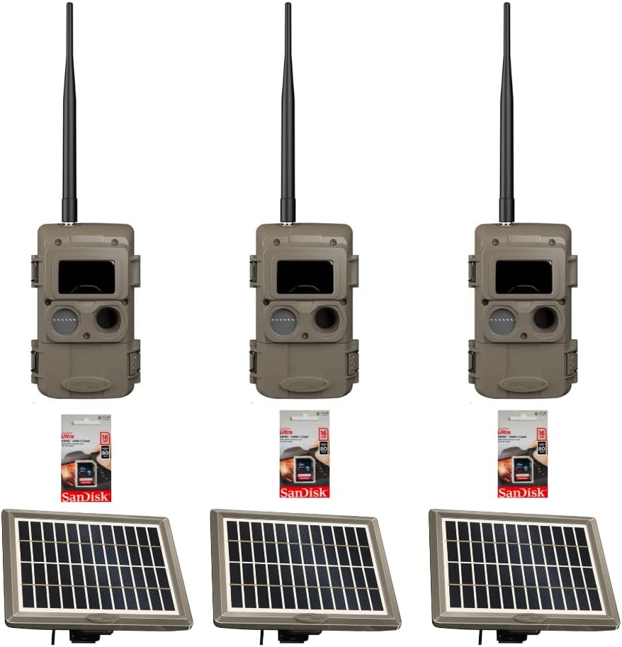 Cuddeback Cuddelink 3 Long Range IR Cameras L Series 3 Solar Power Banks Models PW-3600 3 16GB SD Cards New
