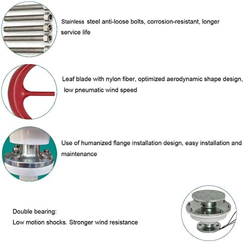 6000W 4 Blade Vertical Axi Wind Turbin Generator with Controller Lantern 12V 24V Motor Kit Electromagnetic for Home Streetlight
