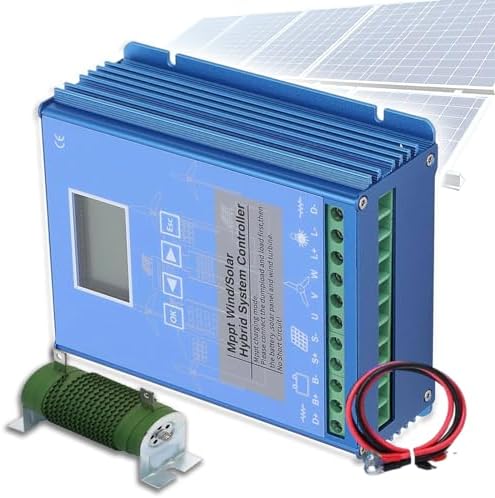 12000W MPPT Charge Controller for Wind Turbine & Solar Hybrid System, 48V Auto Regulator with Dump Load, Ideal for Solar Panel & Wind Generator Integration