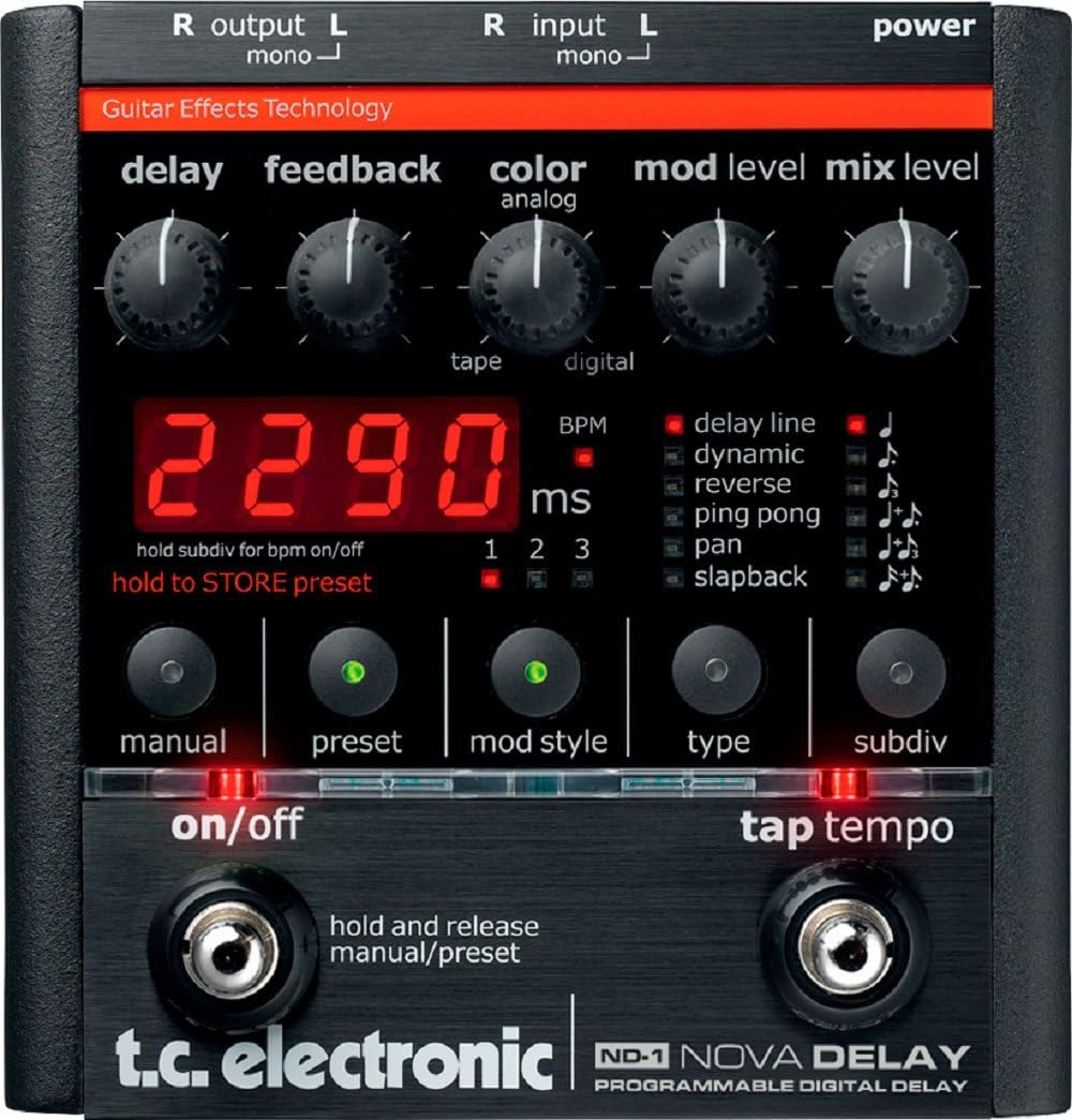 TC Electronic ND-1 Nova Delay Guitar Pedal