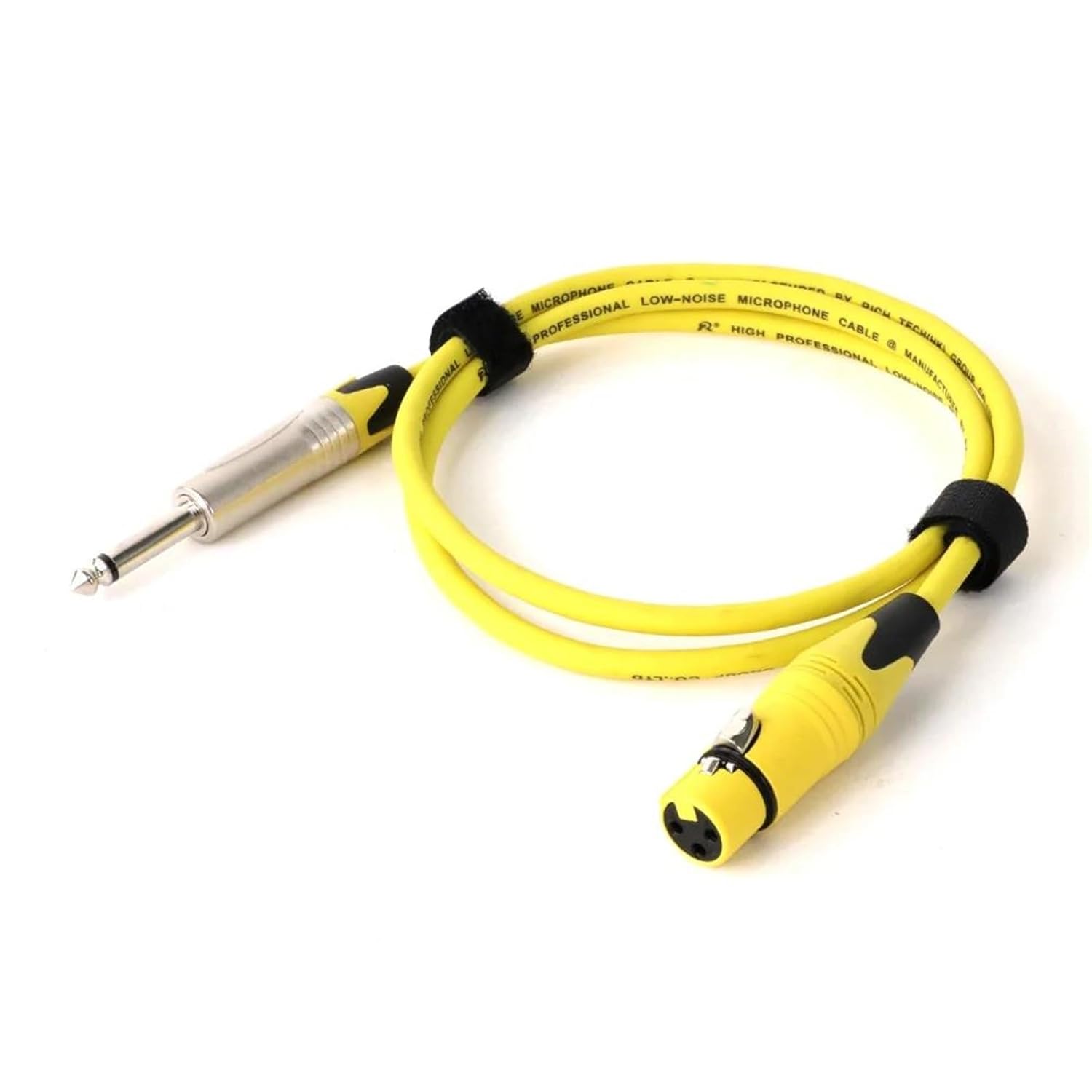 Pro Audio Cable 1PC Microphone Cable 6.35mm TS 1/4 Male to Female Microphone Cable for Speaker Guitar Amplifier AMP Mixer(Yellow,15m)