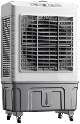 Evaporative Air Cooler Portable Air Conditioner, Fan Cooler with 120° Oscillating, 3 Wind Speeds, Evaporative Cooler for Outdoor Indoor Use(Size:88cm-50L)