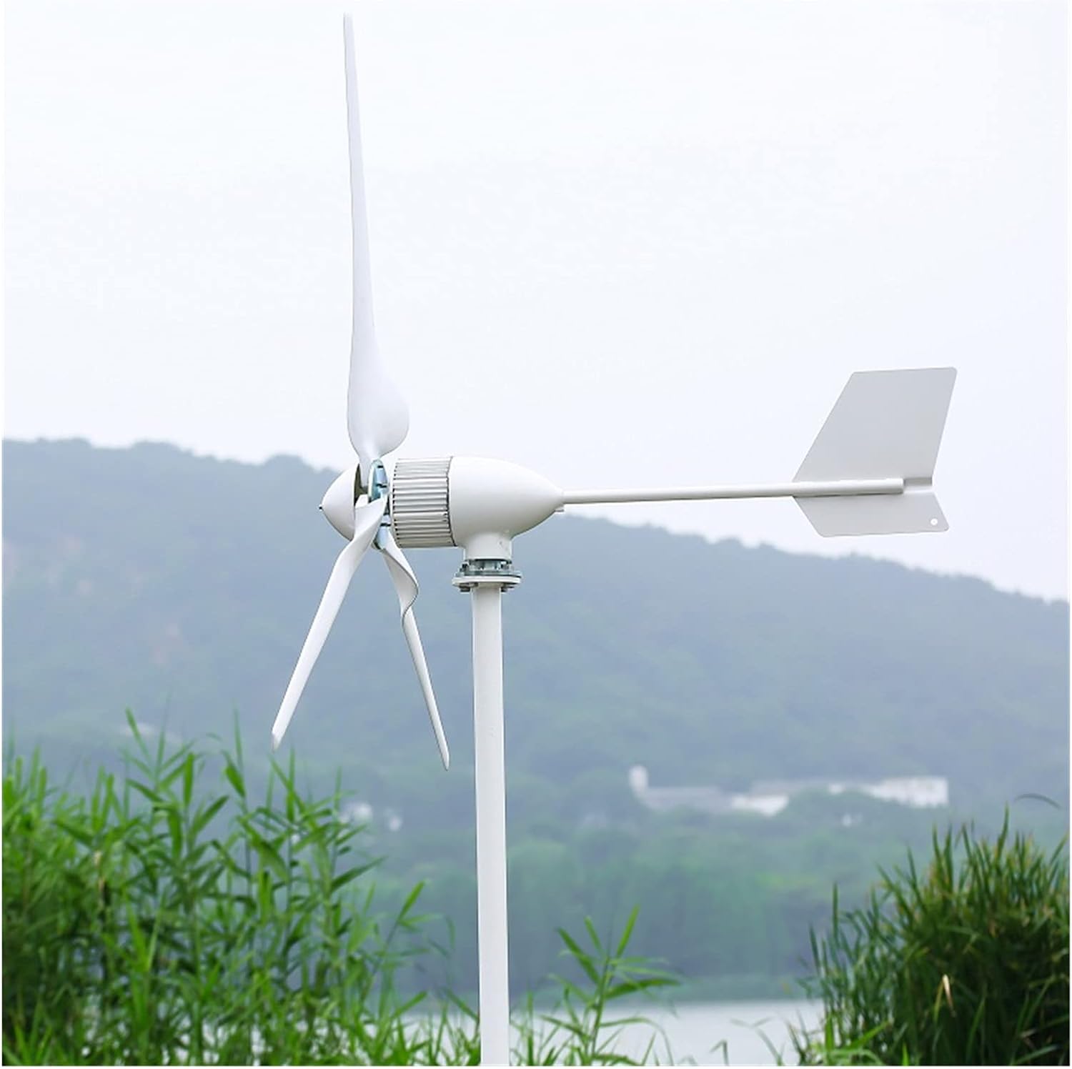 Wind Turbine 1000W Horizontal Wind Turbine Power Generator 24V/48V 3/5 Blades Start up Speed 2m/s Fit For Street Lamps (Color : With wind controller, Size : 3 BLADES_48V), 32804516120