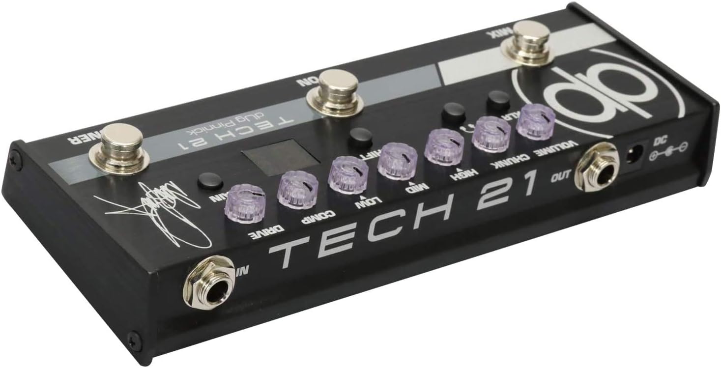 Tech 21 dUg Pinnick DP-3X Signature Pedal Bass Preamp Bundle with 3 Patch Cables