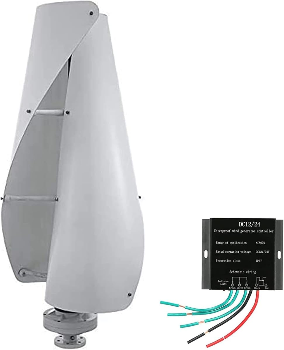 LiuSj JUnSt 5000W Vertical Wind Turbine Generator Helix Magnetic Levitation Axis Windmill with Charge Controller for Home Outdoor Garden Electricity Producer