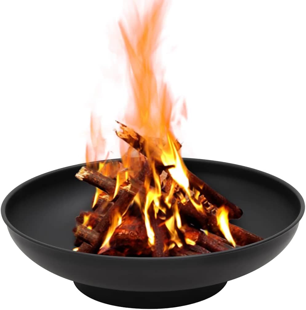 vidaXL Steel Fire Pit 22.4