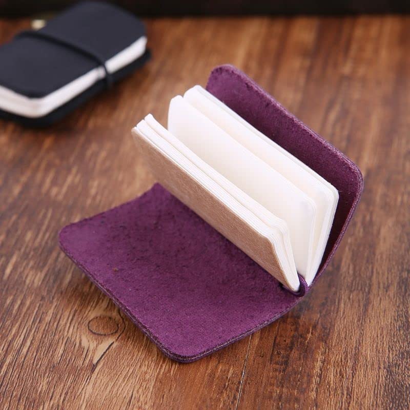 MVNOIRE Portable Leather Travel Book Mini Journal Booklet Handmade Cover With Insert Brochure Creative Accessories Writing Gifts For Men