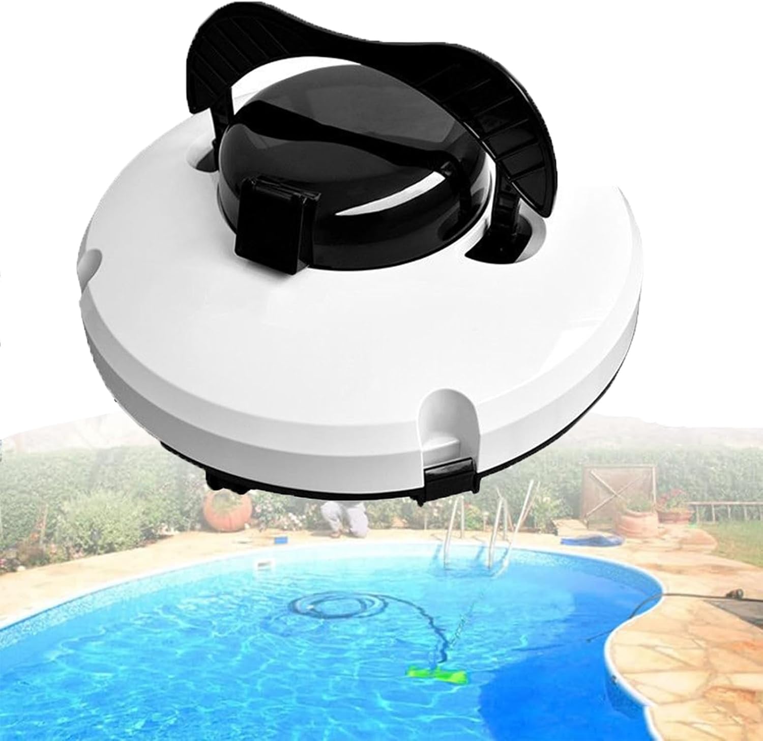 Cordless Robotic Pool Cleaner Pool Vacuum Cleaner Powerful Suction Slide Operation Lasts up to 120 Minutes Intelligent Route Planning Supported