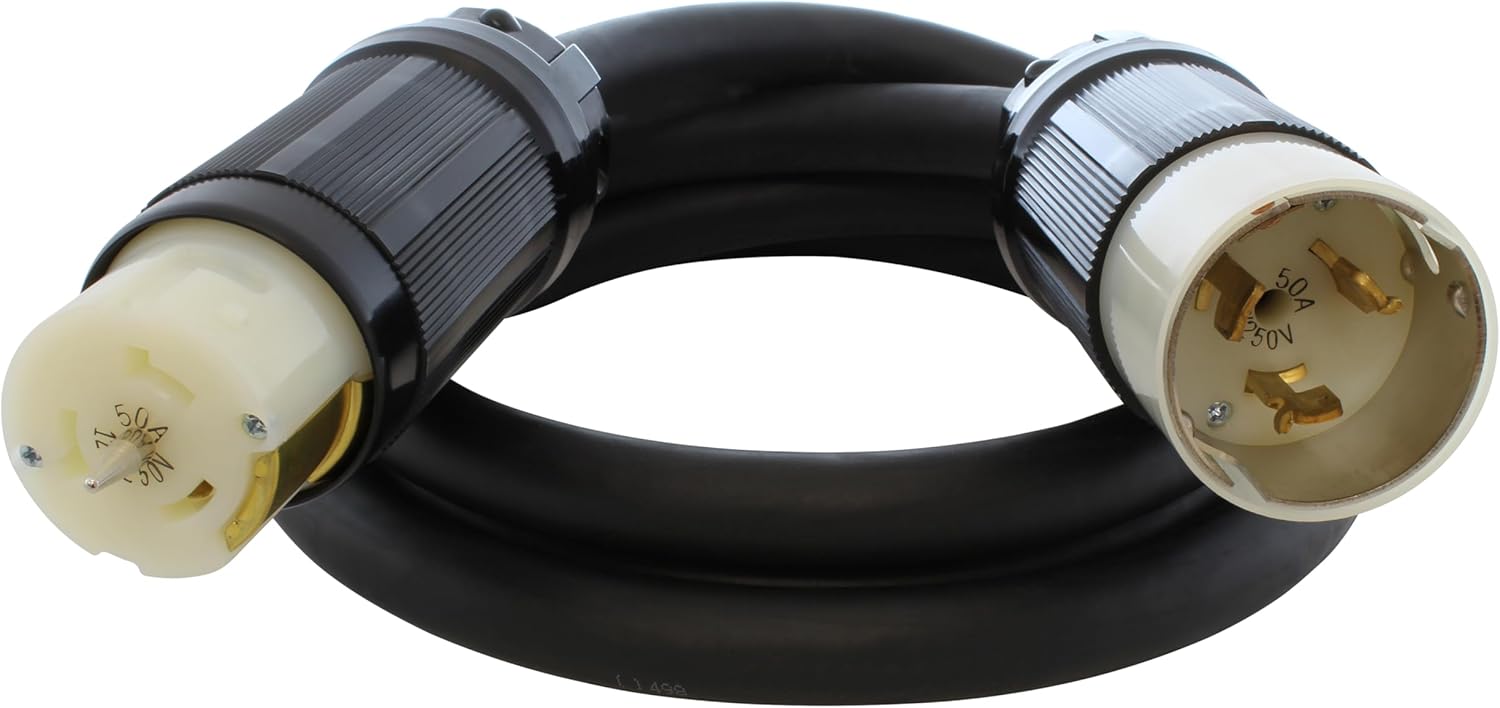 New AC WORKS [TESS2] SOOW 6/4 CS6365/ CS6364 Temp Power 50A Generator Cord (25)