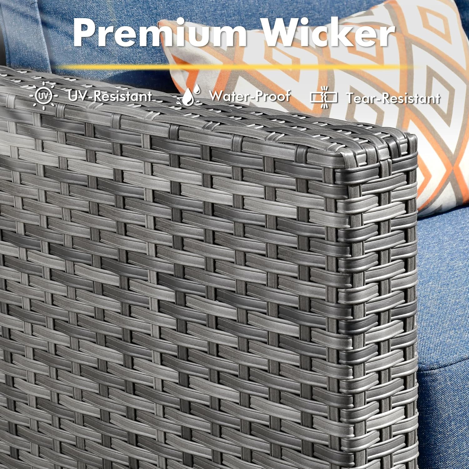 11 Piece Outdoor Patio Furniture Set with 53