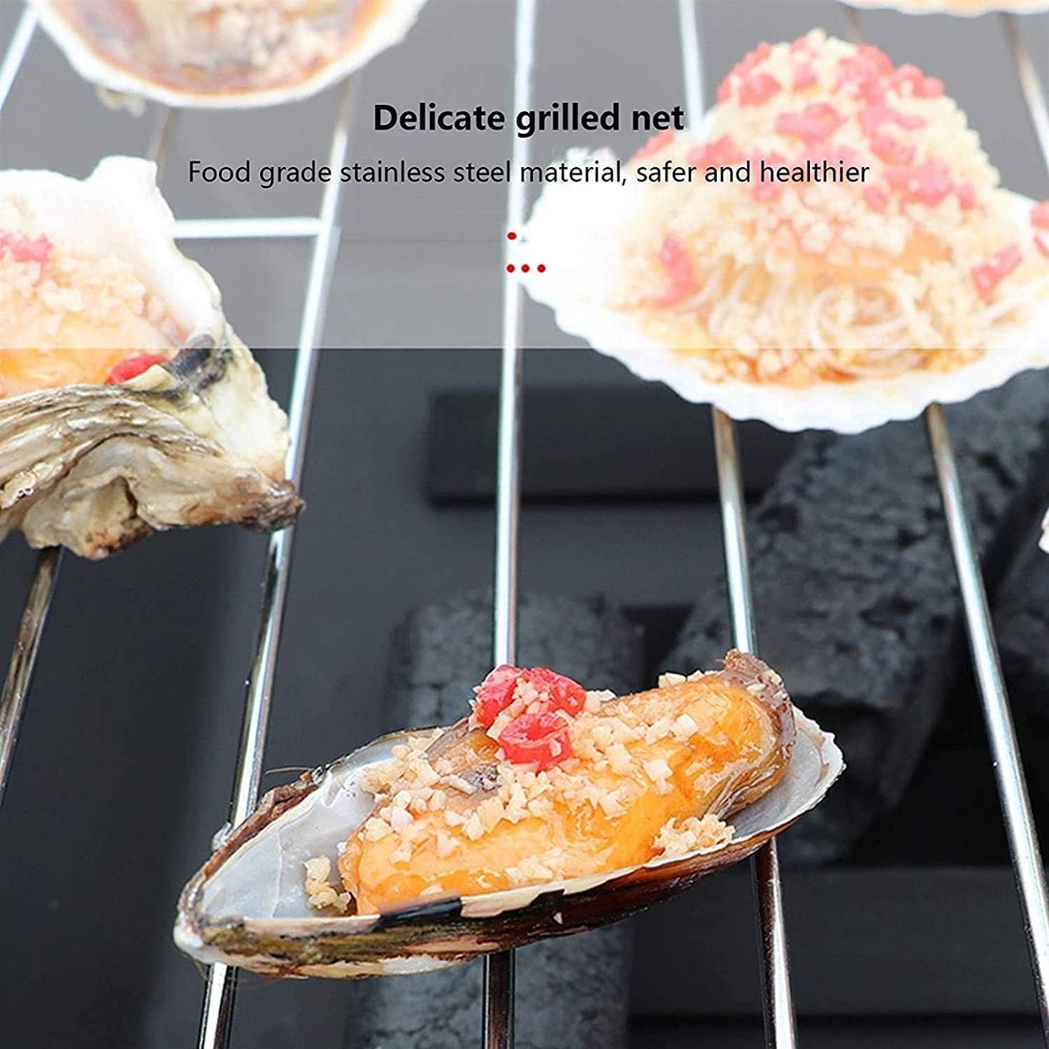 BBQ Grill Outdoor Fire Pits Outdoor Wood Burning Outdoor Fire Pits, Metal Barbecue Grill, Courtyard Rectangular Square Table Stove, Terrace Garden Stove, Used for Picnic Picnic with Cover BBQ Cooking