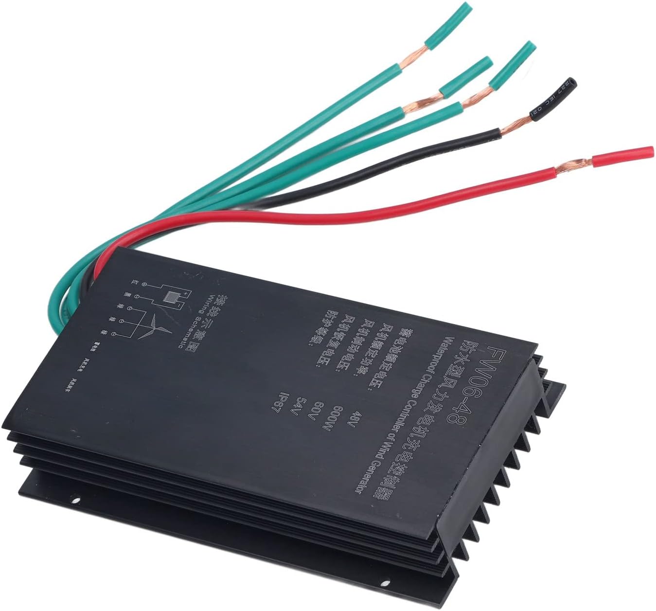 48V 600W Wind Charge Controller, Integrated Aluminum Wind Turbine Generator Kit, IP67 - Automatic Charging, Over - Speed Protection, Ideal for Wind Power Systems