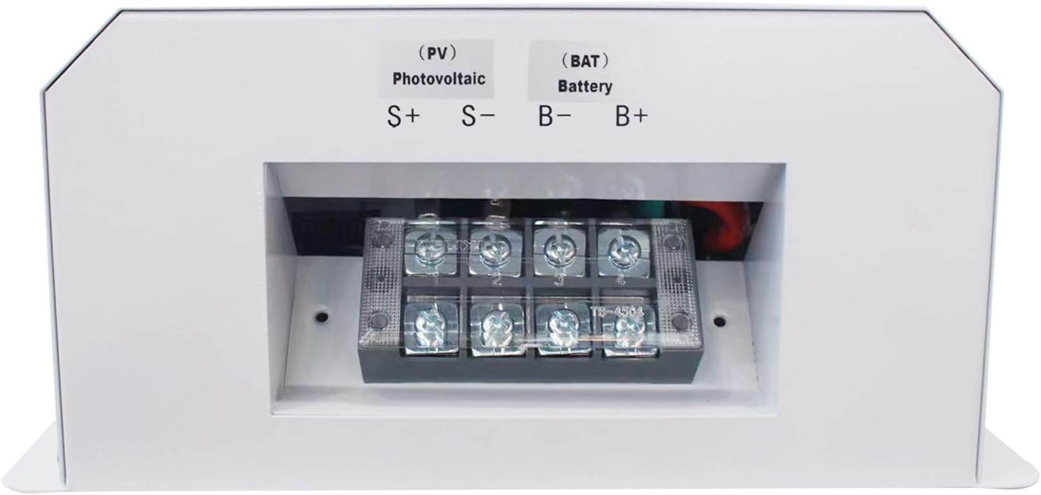 80A Solar Panel Charge Controller MPPT, Solar Battery Regulator 12v 24v 36v 48v DC Input, Parameter Adjustable LCD Display Solar Panel Regulator fit for Gel Sealed Flooded Lithium Battery