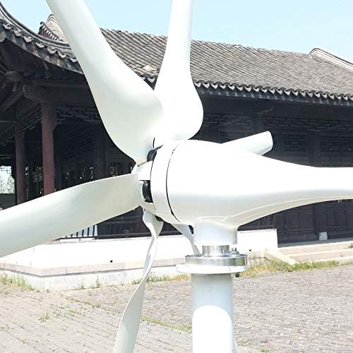 800W Wind Turbine Generator Kit - High Efficiency 6-Blade Wind Power System for 12V/24V/48V Home Energy Solutions, Eco-Friendly Free Power with Controller