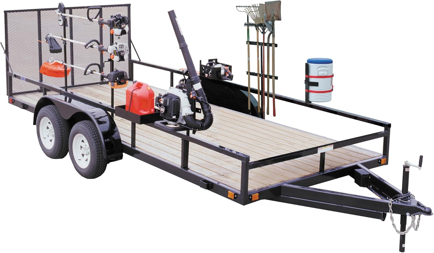 Buyers Products LT30 Gas Container Rack for Open & Enclosed Landscape Trucks and Trailers, 2.5/5 Gallon Can Holder, Made In The USA, Landscape Trailer Accessories, Lawn Care Equipment, Landscape Tools