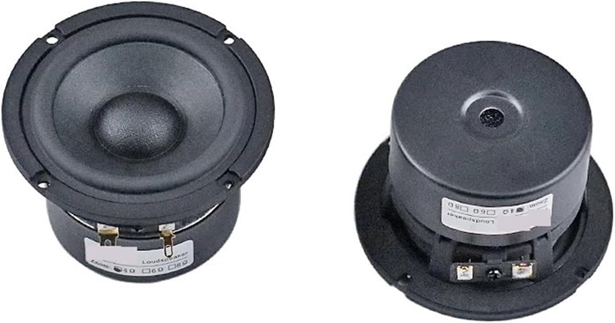 Pure Mid Range Speaker 3 inch 89mm Household Tri Frequency Vocal Instrument Cotton Hemp Fiber Basin 95HZ-15KHZ 15W 1Pairs Lucky