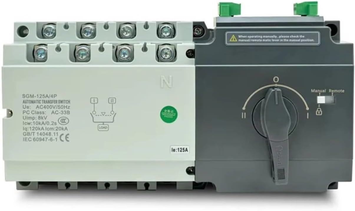 ATS Switch Genset Type SGM-250A 250A 400A 600A 4P AC440V Generator Dual Power Automatic Transfer Switch(630A 4P)