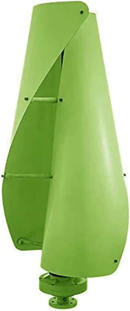 LiuSj JUnSt 12000W Spiral Vertical Wind Turbine, 2 Blades 12V 24V 48V Wind Turbine Generator with Controller for Home Street Lighting (Green)