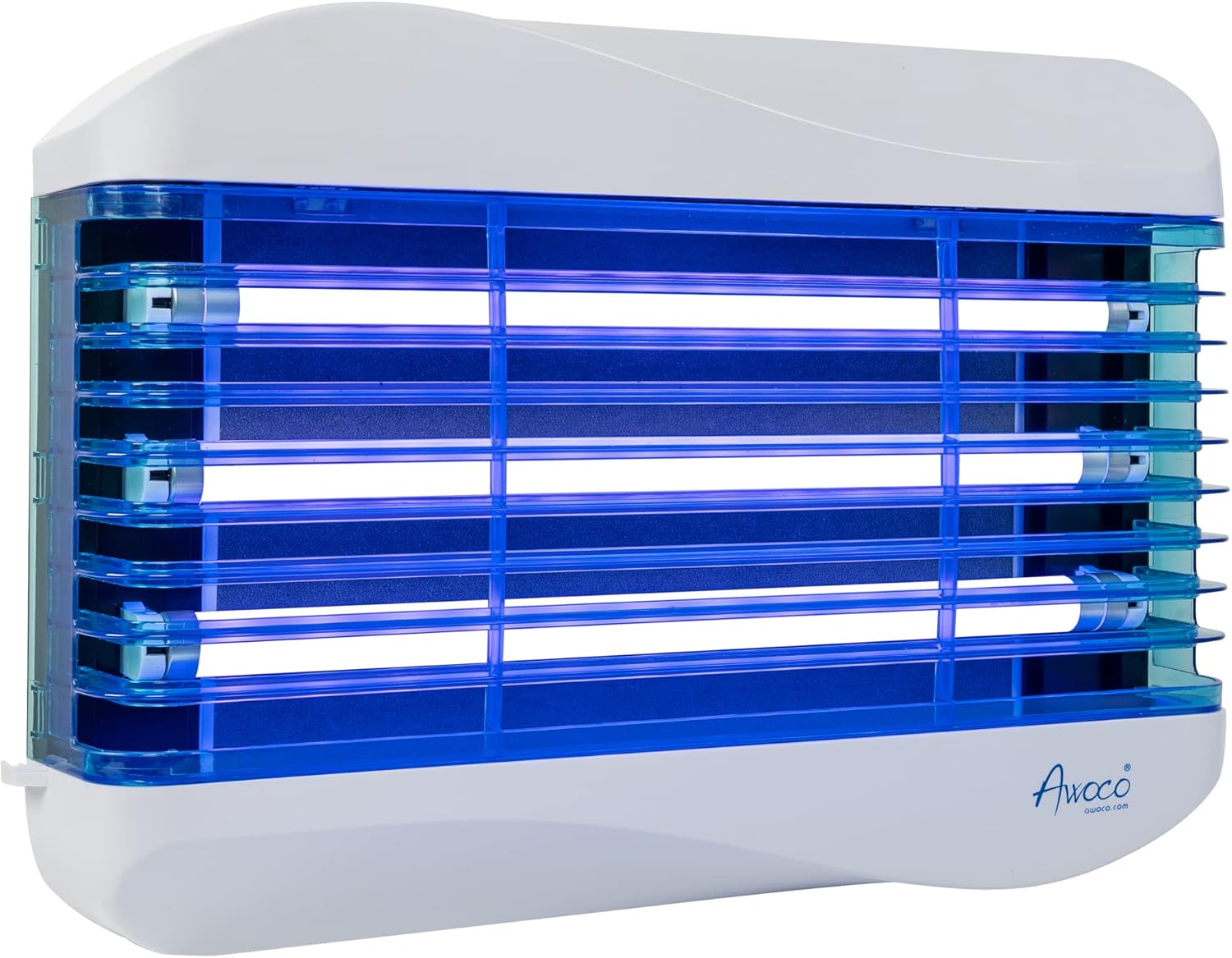 Awoco LED 15W 100V-240V Wall Mount Sticky Fly Trap Lamp XL 78” Extra Long Power Cord with 3 LED UV Bulb for Capturing Flies, Mosquitoes, Moths and Flying Insects (Fly Trap XL)