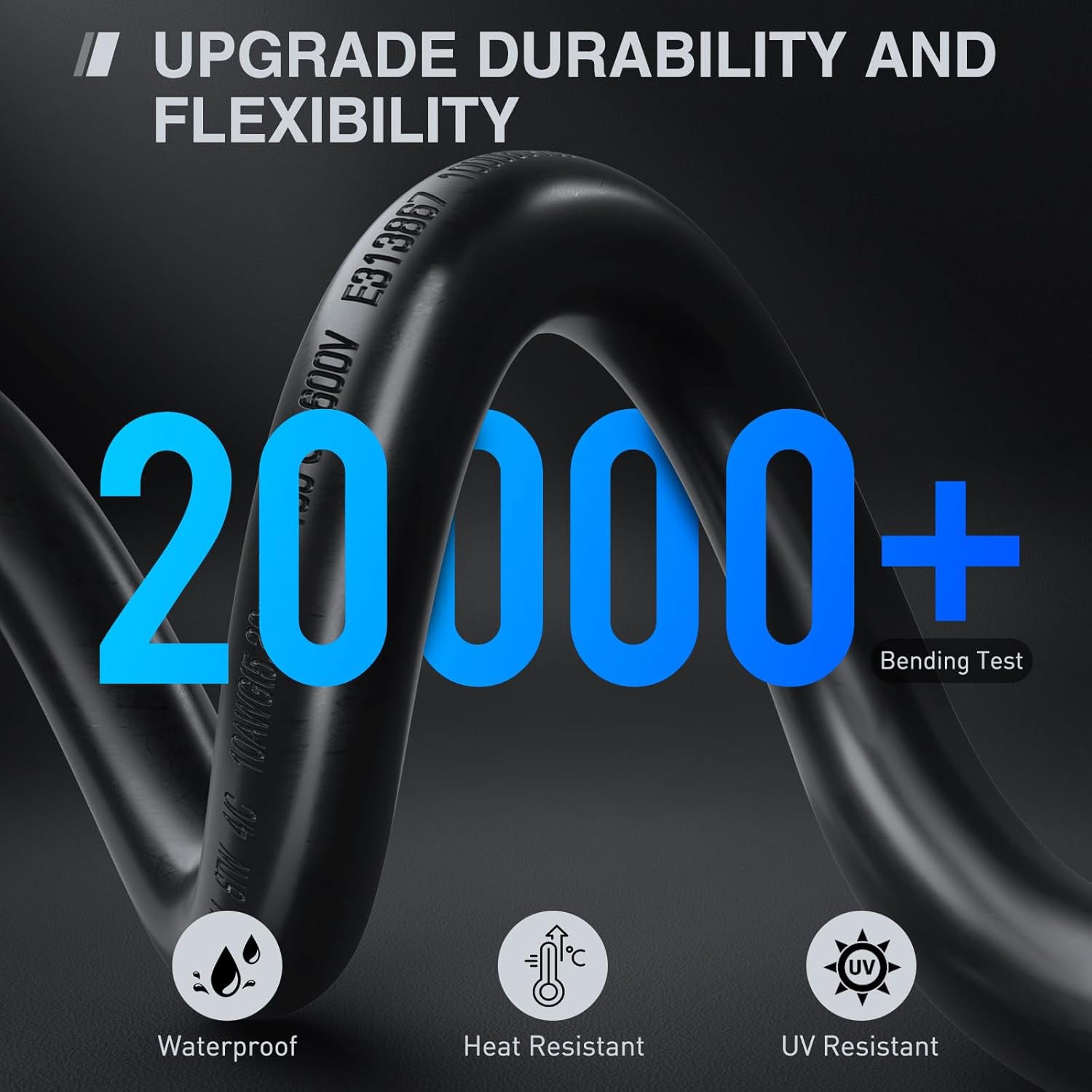 Nilight 30A 15FT Generator Extension Cord Power Inlet Box with Locking Connector 125/250V 7500W 10 Gauge STW ETL Listed 4 Prong L14-30P L14-30R Cable for RV Outdoor Use