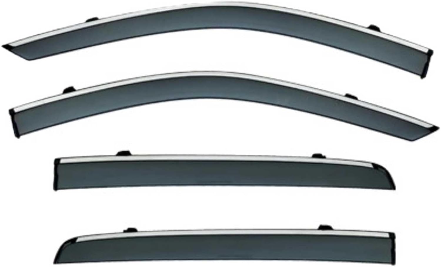 Window Deflectors for JAC T9 Hunter MK1 2021+, Sun Rain Guard Window Visors Vent Shades with Bright Stripes Car Accessories
