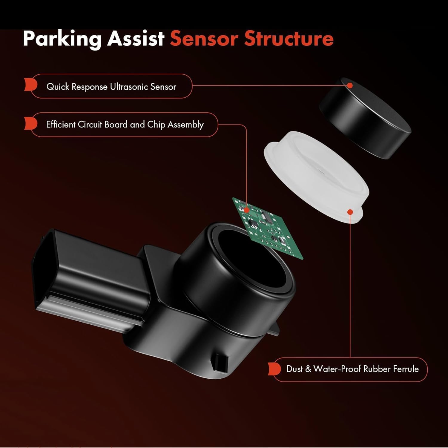 Parking Aid Sensor for F&ord E250 2007-2009 3F2Z-15K859-BA Car Parking Assist Sensor Internal Accessories
