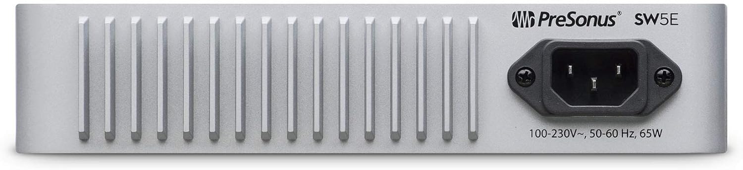 PRESONUS SW5E 5-Port AVB Switch w/PoE, Rack Mountable, Metal Chassis+RockShip