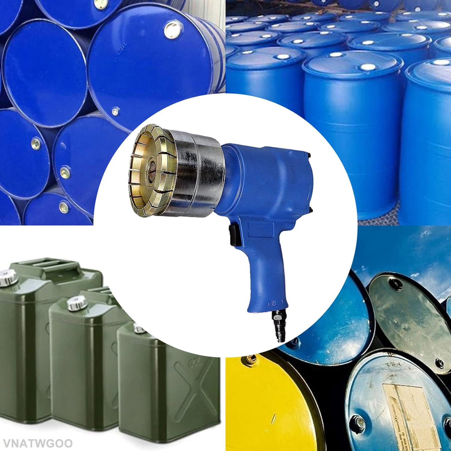 Pneumatic Iron Drum Capping Machine, Handheld Oil Barrel Capper, for Petroleum, Grain, Oil, Barrel Sealing Plier,30-75MM