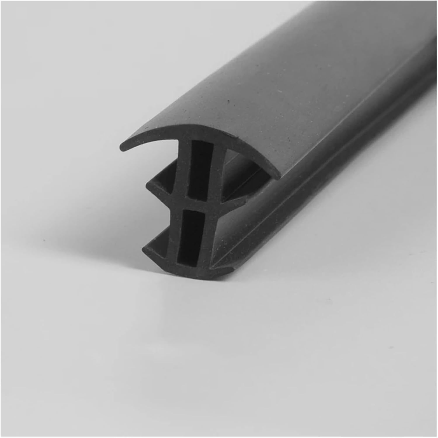 Custom Rubber T Strip for Solar Photovoltaic Bracket Metal Cable Trench Cover Monocrystalline Solar Panel Sealing Black(Black+White,3 Meters)