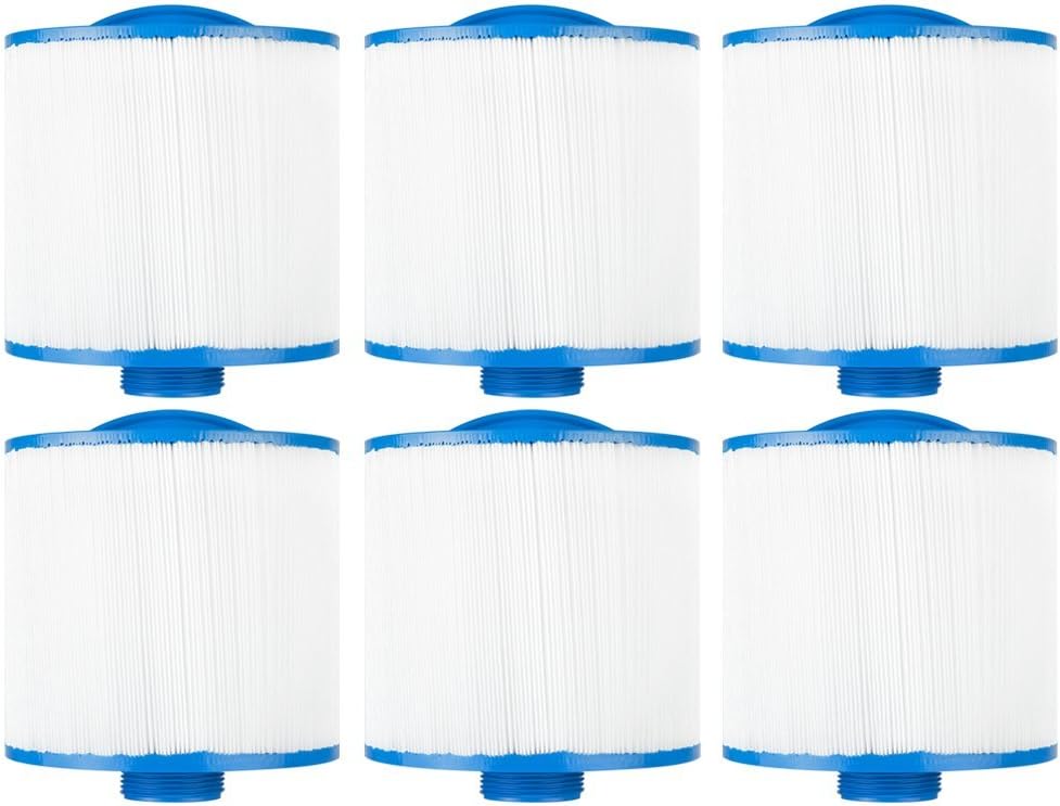 Clear Choice Pool Spa Filter 6.00 Dia x 5.50 in Cartridge Replacement for Softub Dolphin Spa Baleen AK-9011 Filbur FC-0305, [6-Pack]