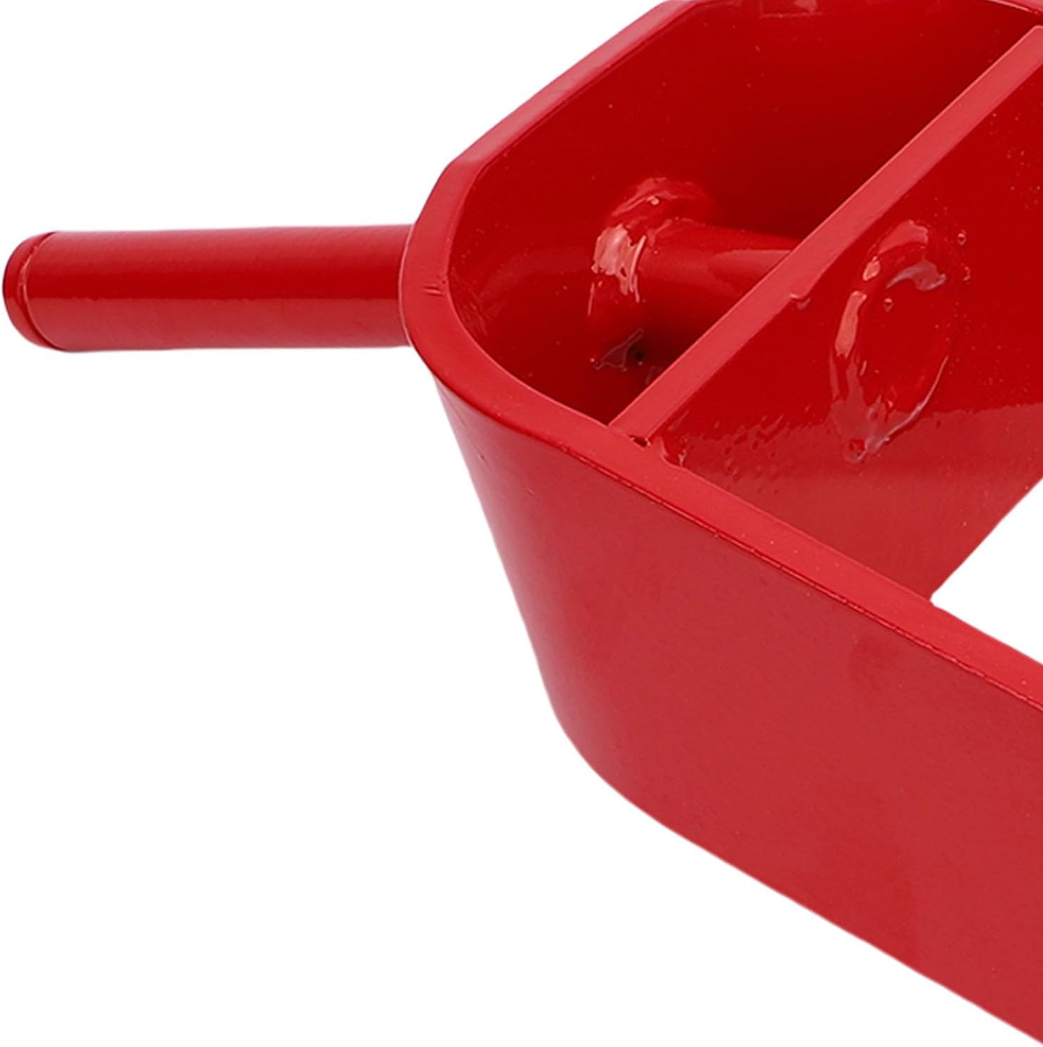 Caster Fork Replacement, Durable Red Steel Yoke Compatible with Zero Turn Mower Types 74330 74325 74425 74433 for Smooth and Stable Lawn Cutting