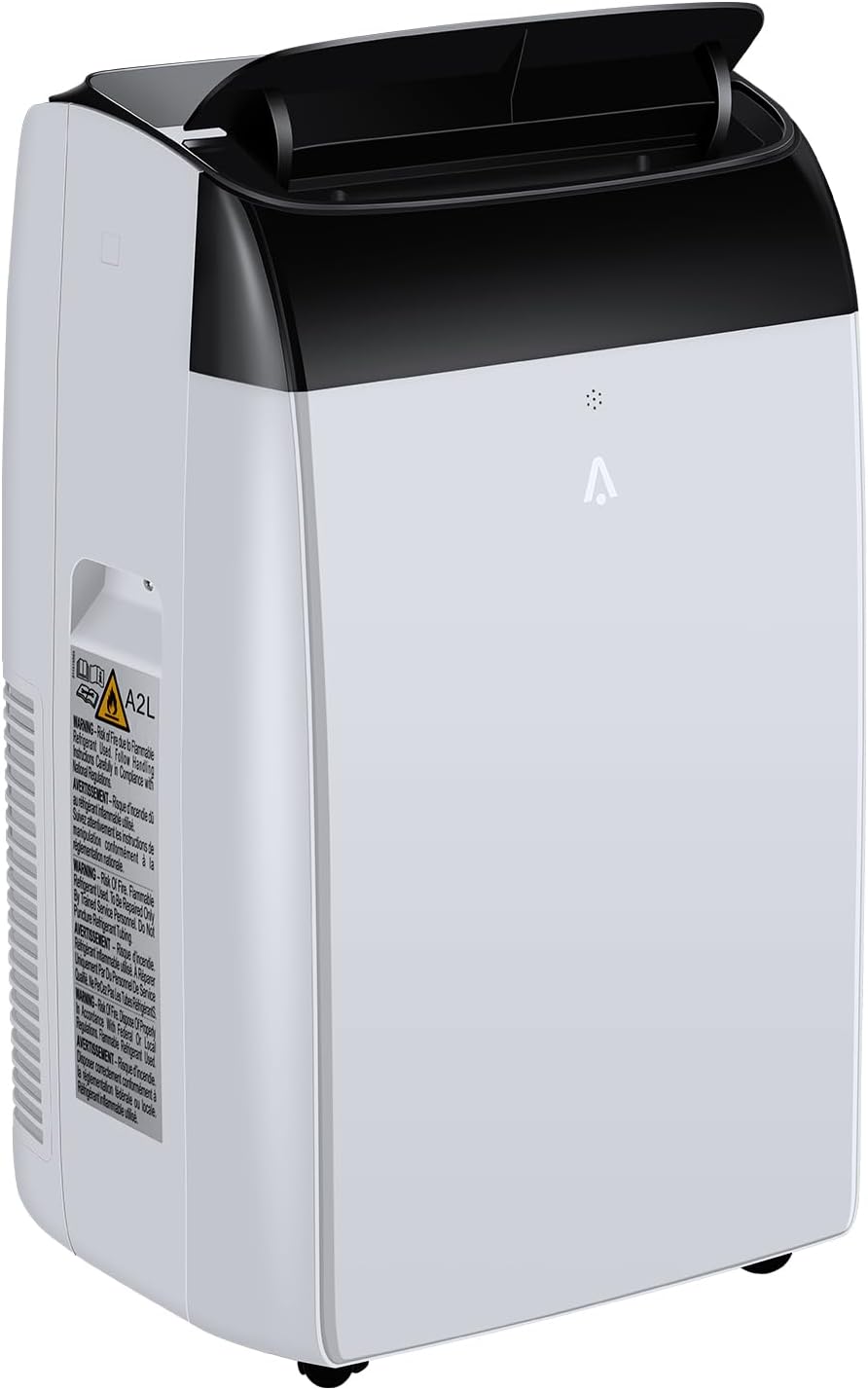 Portable Air Conditioner 12,000BTUs Room Air Conditioning Cools Up to 550 Sq.Ft, 3-In-1 AC Unit with Cooling/Dry/Fan Modes, Quiet Freestanding Air Conditioner with Remote Control, 24H Timer, for Home