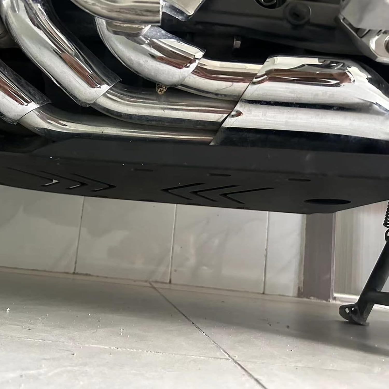 Skid Plate Engine Guard Compatible with Honda Goldwing 1800 GL1800 2018-2025 3mm CNC Aluminum Belly Pan Silver Accessories Motorcycle Parts