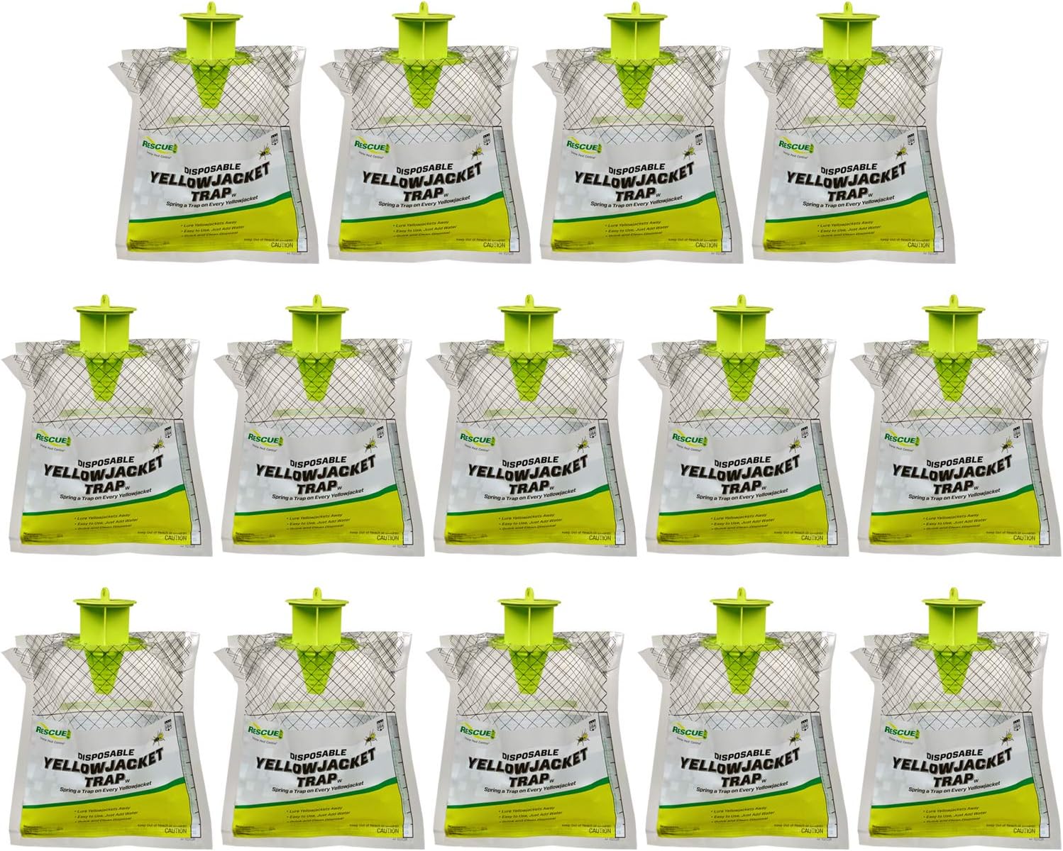 RESCUE! Disposable Yellowjacket Trap - Mountain & Pacific Formula - 14 Traps