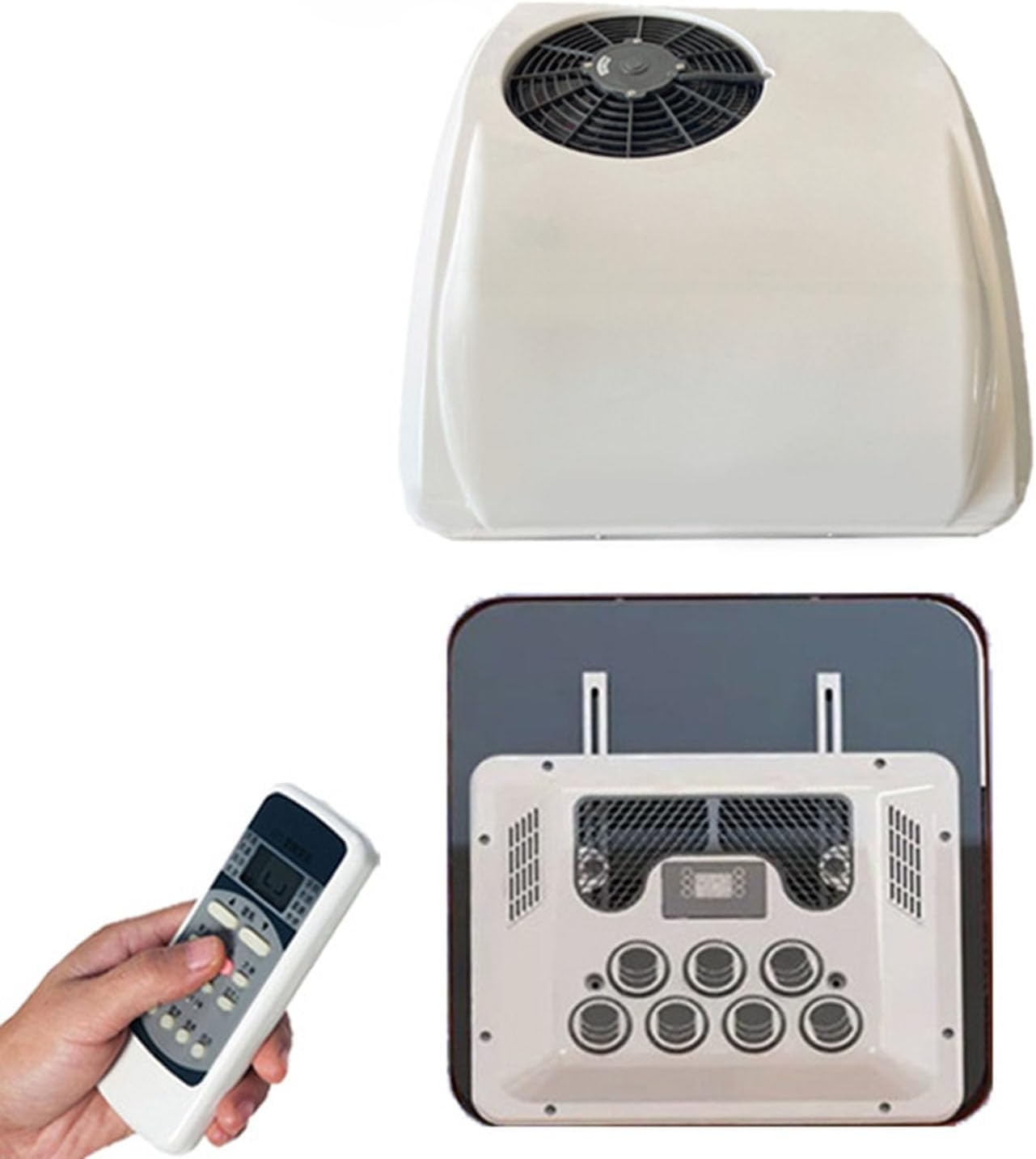 Vehicle Heating and Cooling Air Conditioner 12/24V Dual Temperature Electric Inverter Parking Air Conditioner