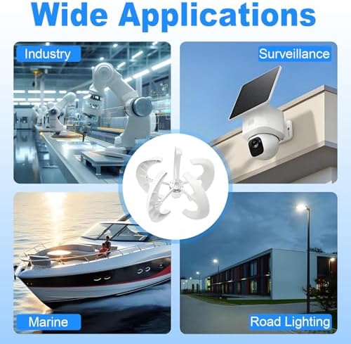 5-Blade Vertical Wind Turbine Kit - Efficient Wind Power Generator for Wind-Solar Hybrid Street Lights, Ideal for Highways & Scenic Areas - 48V Energy Solution