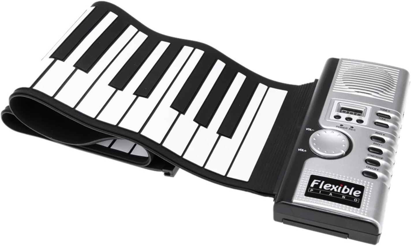 KESHUO Folding Piano Portable 61 Keys Flexible Roll Up Piano USB Electronic MIDI Keyboard Hand Rolled Musical Instrument