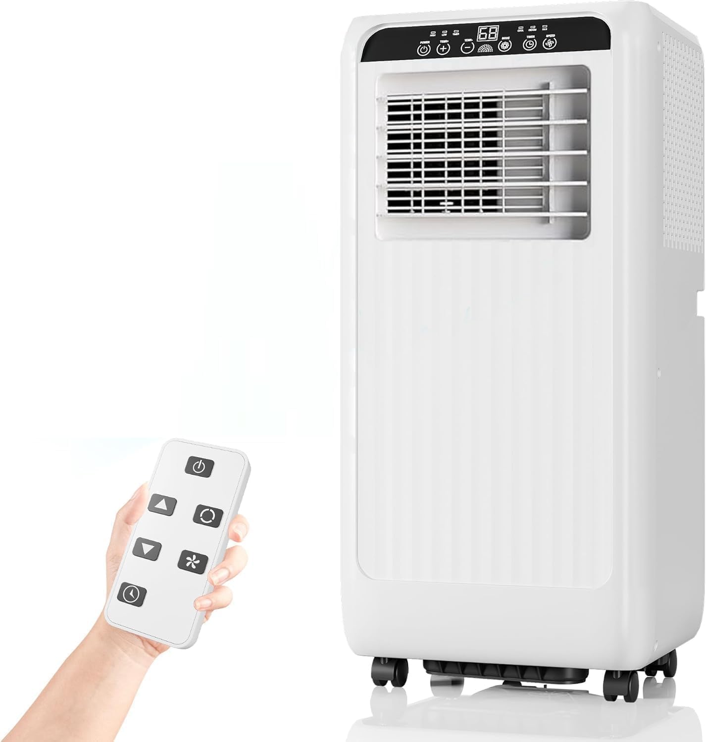 Portable Air Conditioners, 8000 BTU Portable AC Cools up to 350 Sq. Ft., LED Touch Panel, Built-in Dehumidifier, Fan, 3 in 1 Compact Indoor Quite AC Unit for Home Office Dorm RV