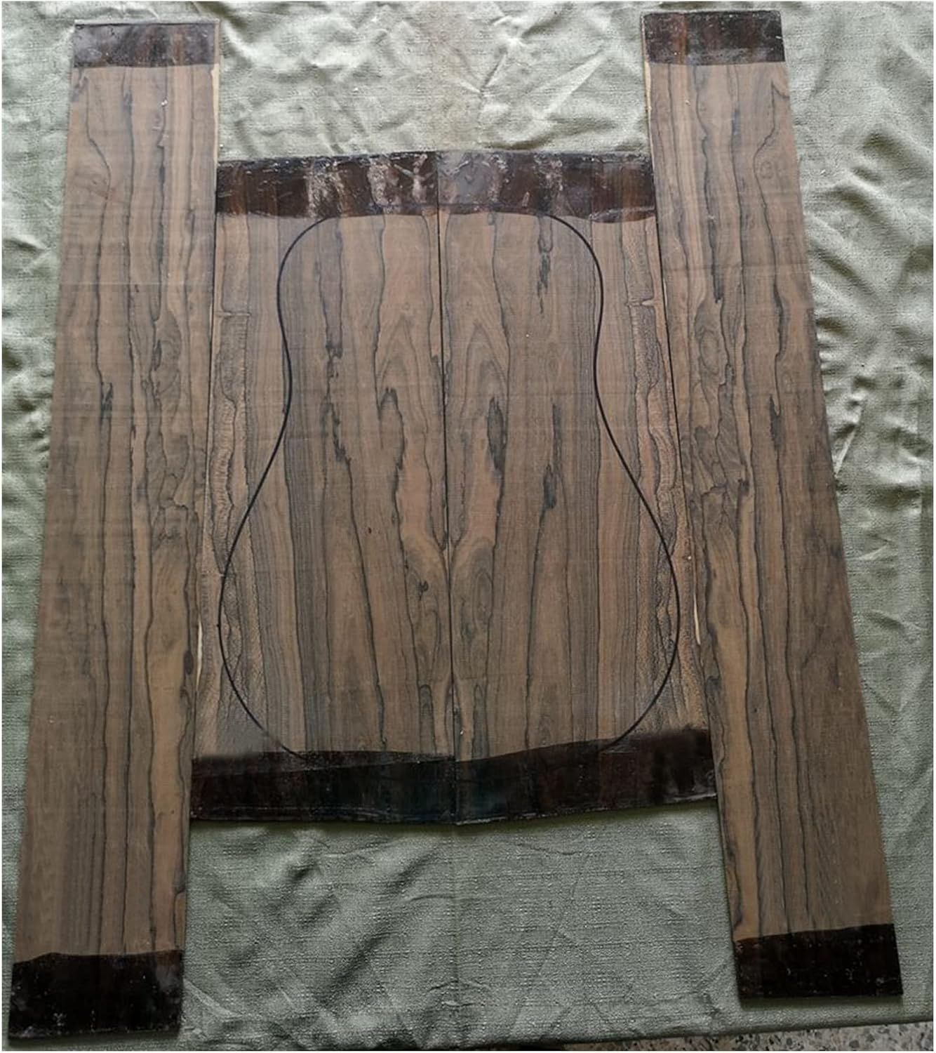 FLFL Back Side Veneer Material Guitar Making Material Accessories Unfinished Guitar Kit (Color : 16)